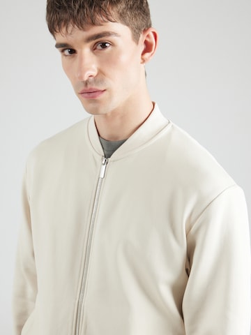 SELECTED HOMME Sweat jacket 'SLHMack' in Beige