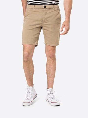 minimum Normální Chino kalhoty 'DJANGO' – béžová: přední strana