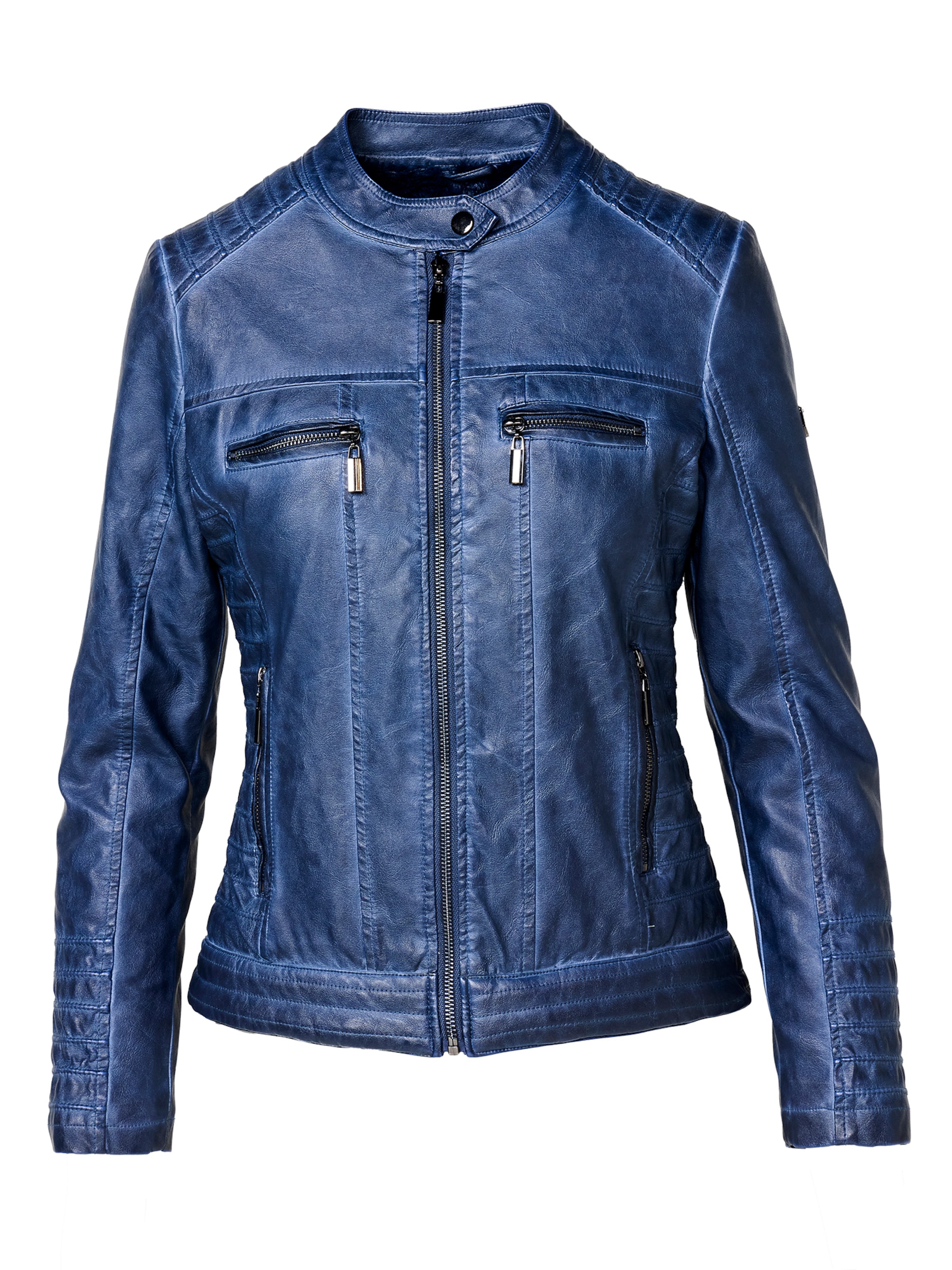 KOROSHI Prechodná bunda - Modrá: predná strana