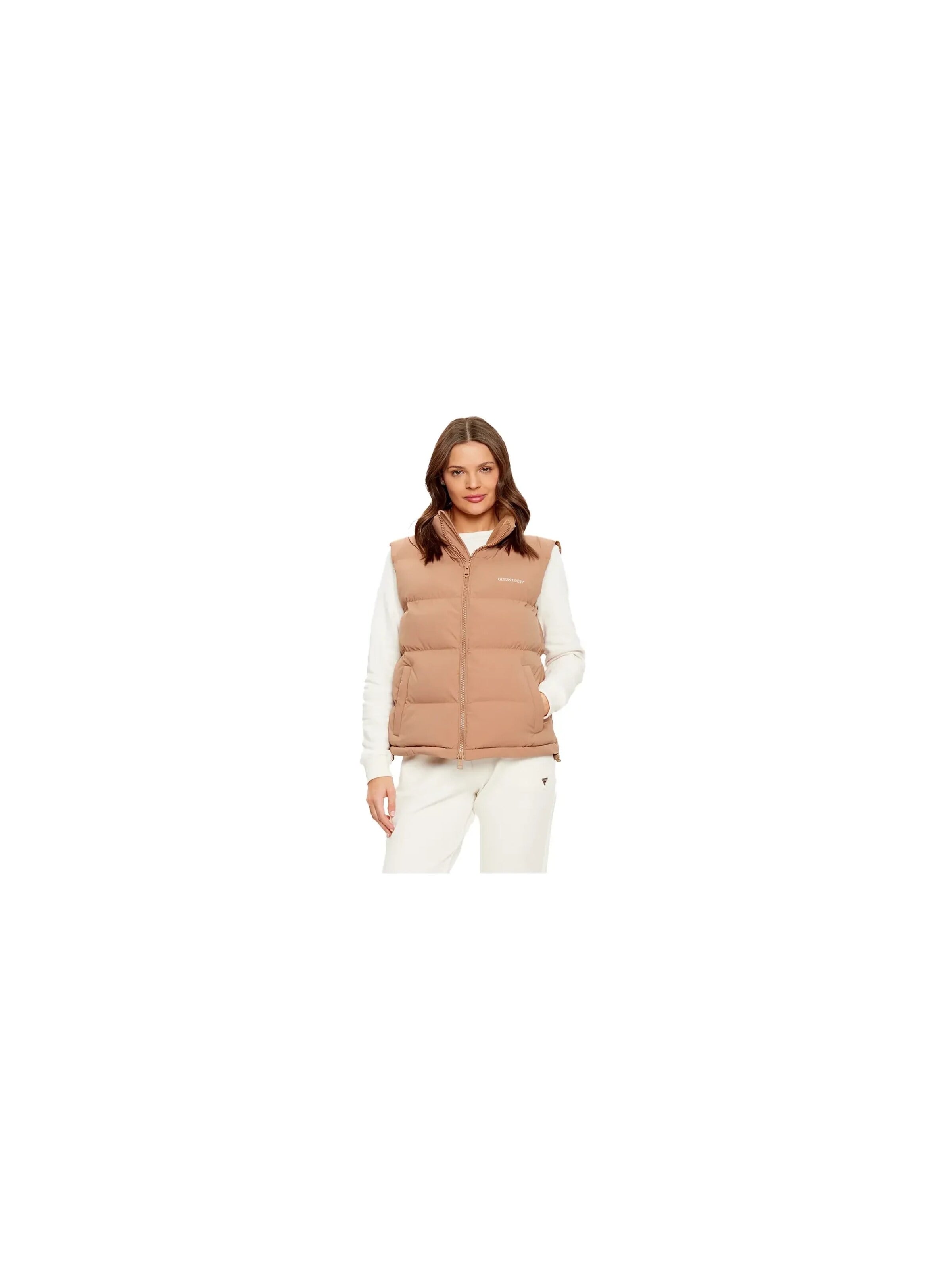 GUESS Winterjas 'GJ Regular' in Beige: voorkant