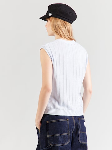 MM by Max Mara Stickad väst 'LRANGHI' i blå