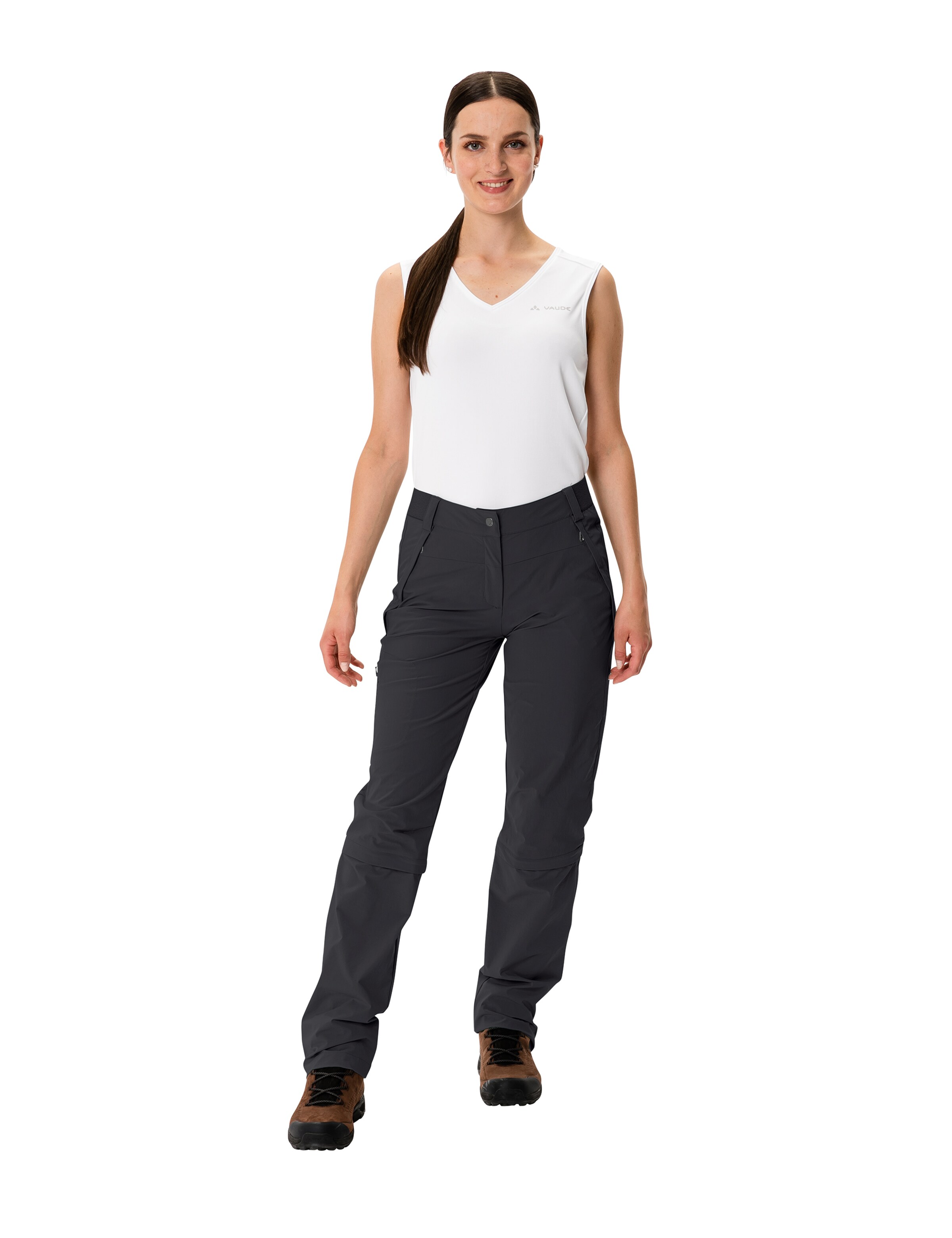 VAUDE Regular Outdoor trousers 'Farley' in Black