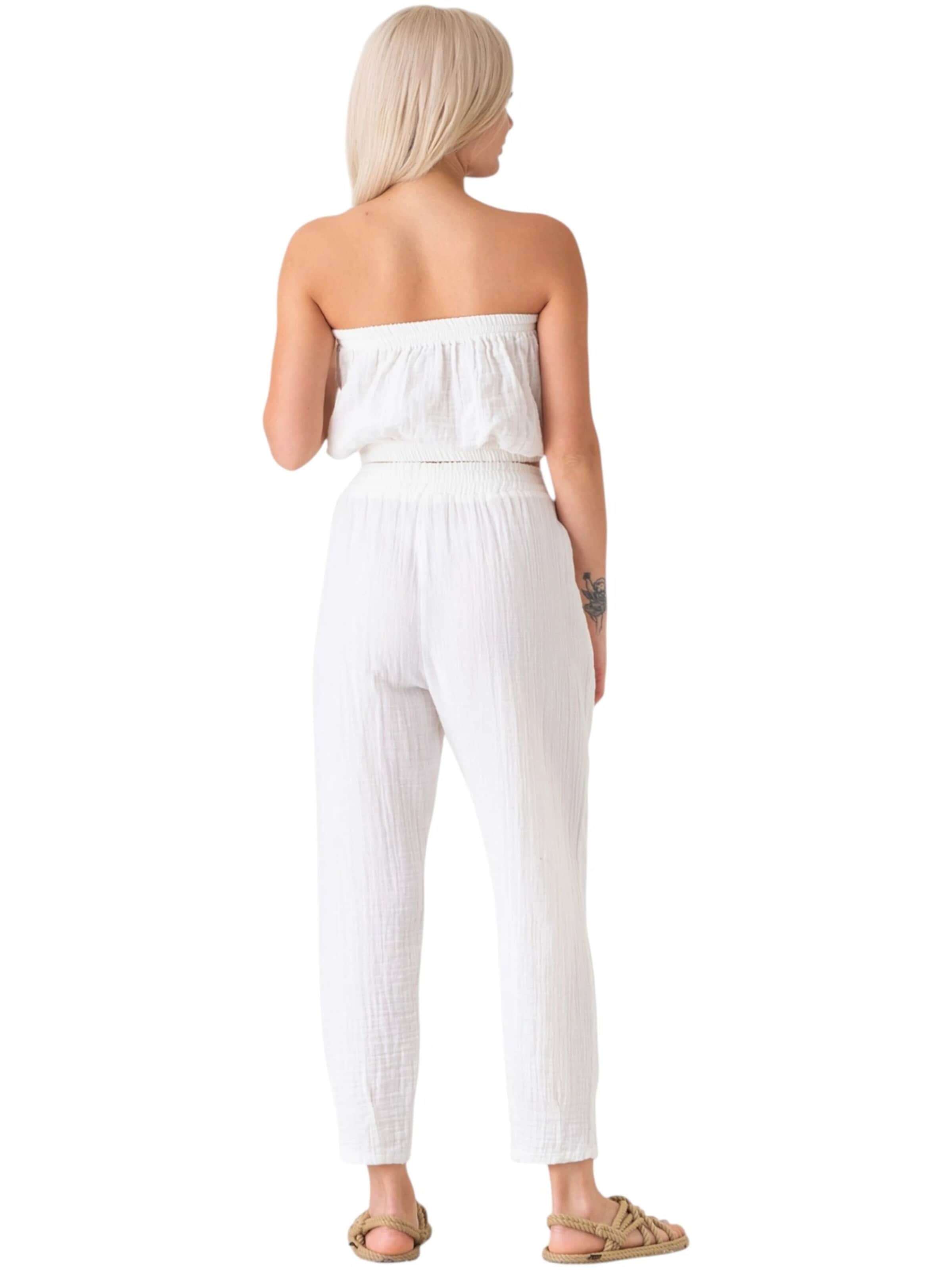 WENOR - Tapered Pantalón 'TANORA' en blanco
