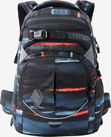 NitroBags Backpack in Blue: front