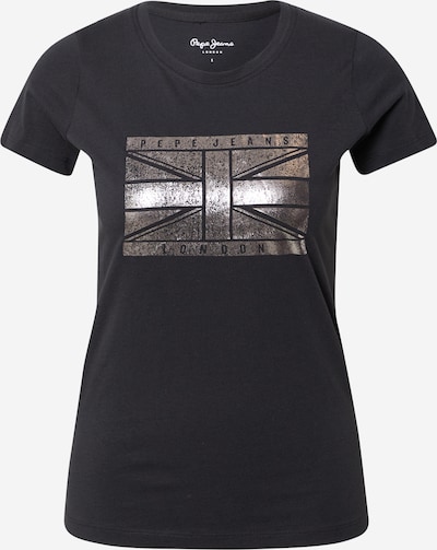 Pepe Jeans Camiseta 'Beatriz' en gris plateado / negro, Vista del producto