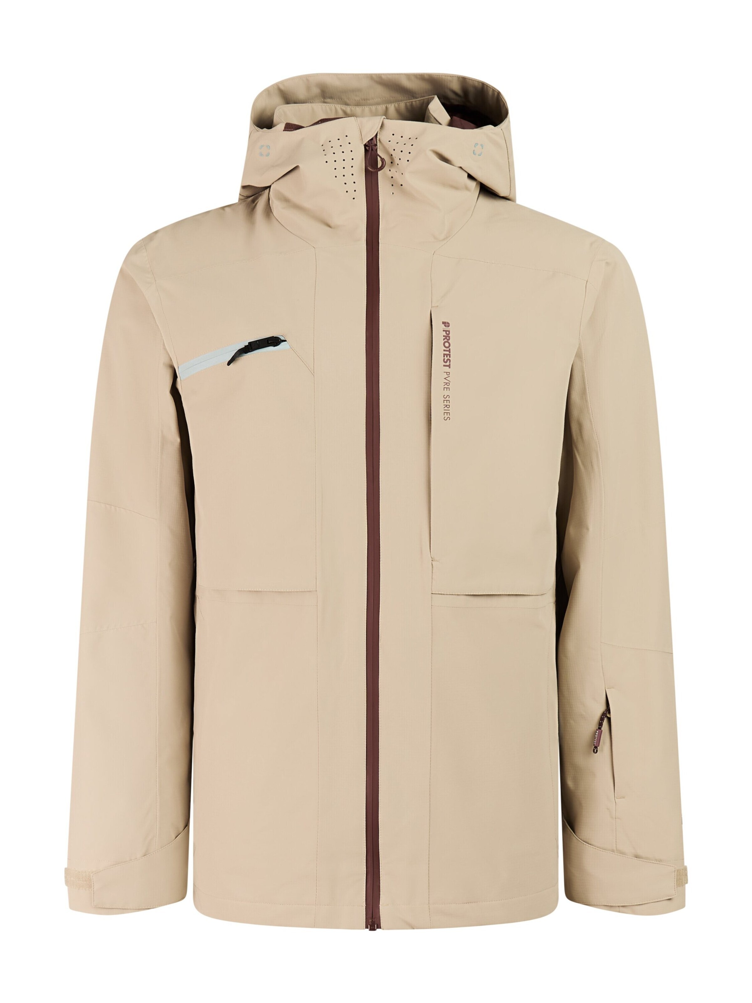 Veste de sport 'PRTBennie' PROTEST en beige : devant