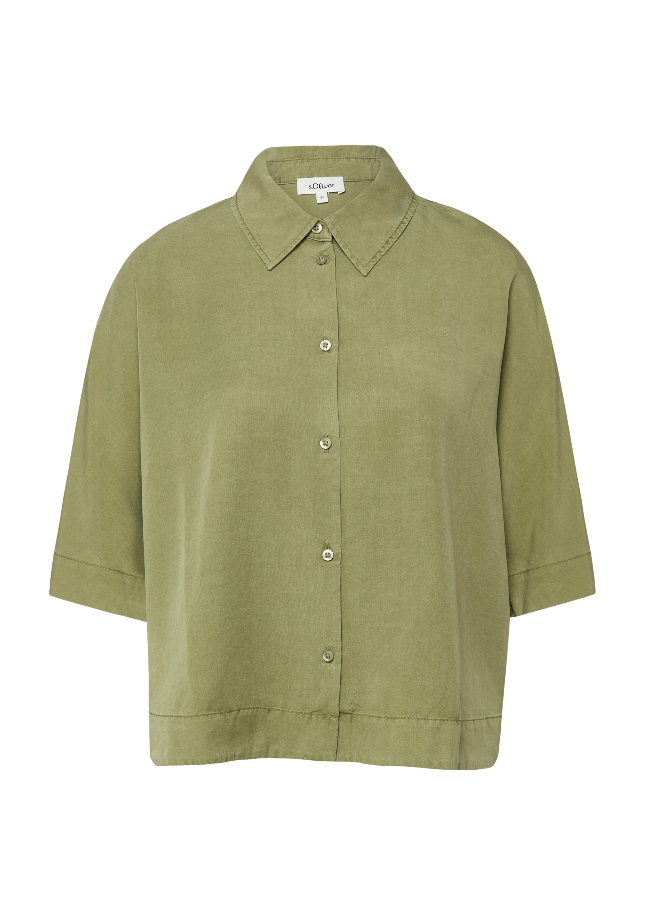 s.Oliver Bluse in Grün: Vorderseite