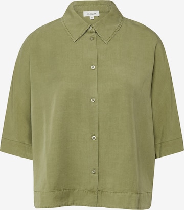 Chemisier s.Oliver en vert : devant