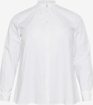 KAFFE CURVE Blouse 'Adi' in White: front