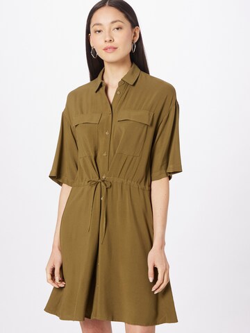 OVS Shirt Dress in Green: front