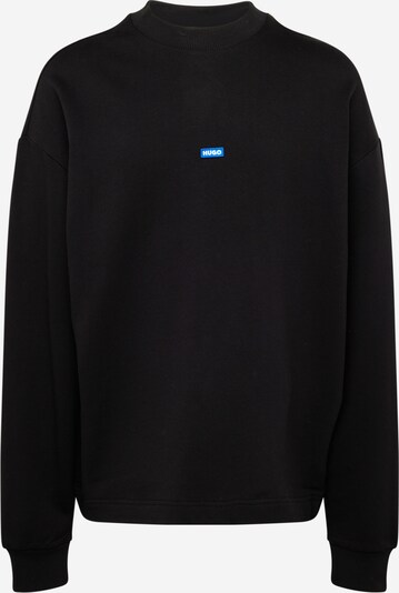 HUGO Sweatshirt 'Nedro' in de kleur Azuur / Zwart / Wit, Productweergave