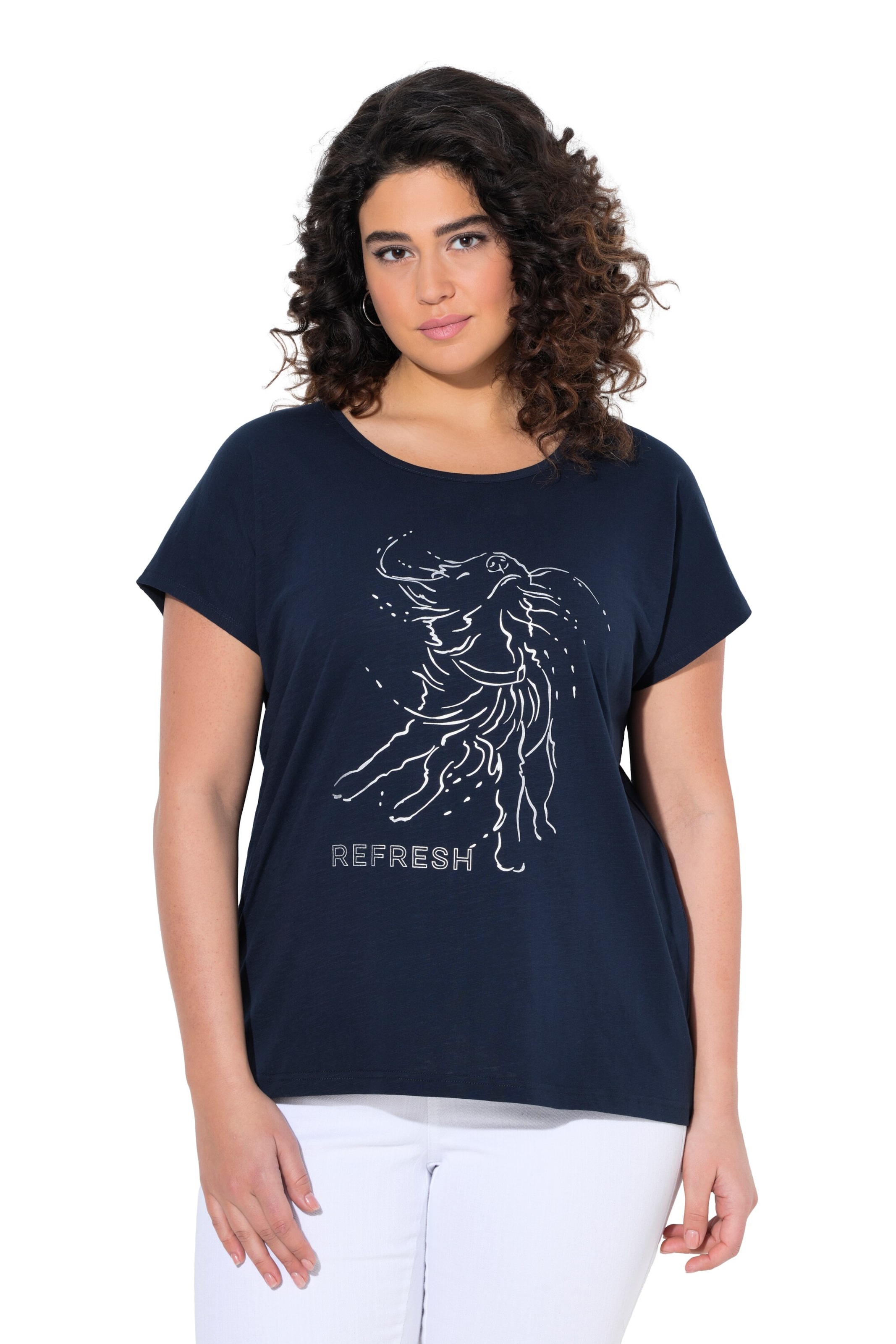 Ulla Popken Shirt in Blue: front