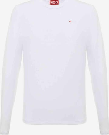 Maglietta 'T-DIEGOR-LS-MICRODIV' di DIESEL in bianco: frontale