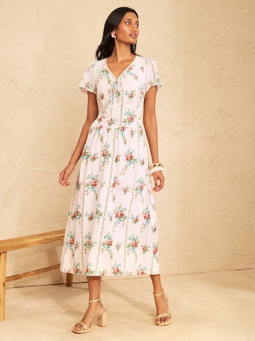 love & roses Jurk in Beige