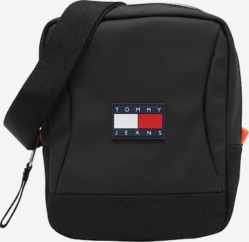 Borsa a tracolla di Tommy Jeans in nero: frontale