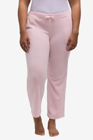 Pantalon de pyjama Ulla Popken en rose : devant