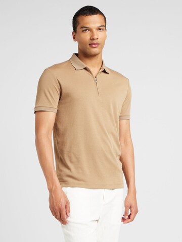 SELECTED Poloshirt 'SLHFave' in Braun: Vorderseite