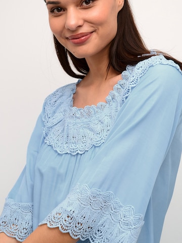 Cream Blouse 'Bea' in Blauw