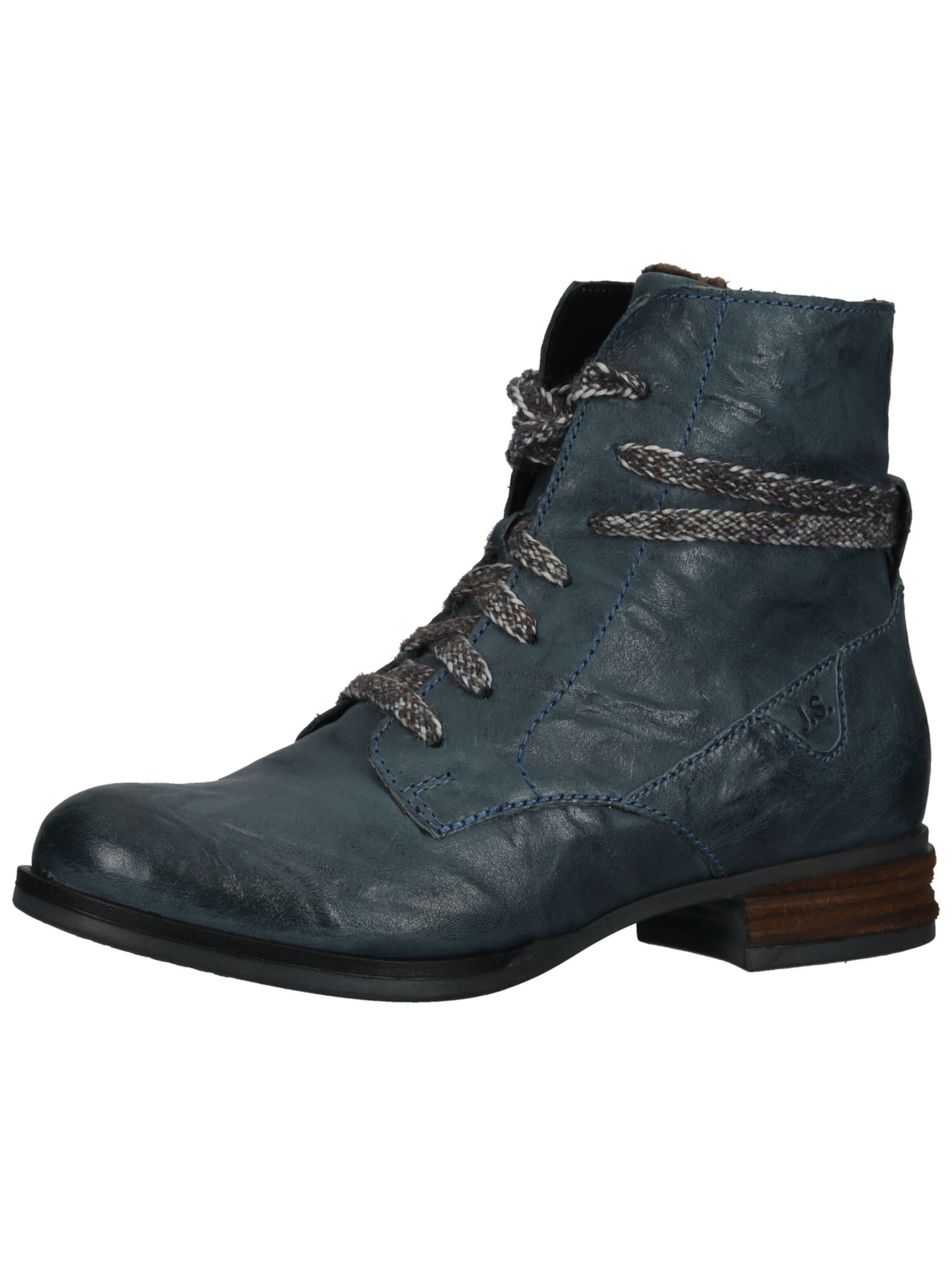 JOSEF SEIBEL Lace-up bootie 'Sanja' in Blue: front