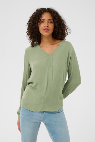 Kaffe Bluzka 'Amber' w kolorze zielony: przód