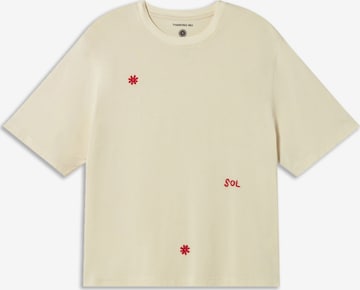 T-shirt 'SOLSOL' Thinking MU en blanc : devant