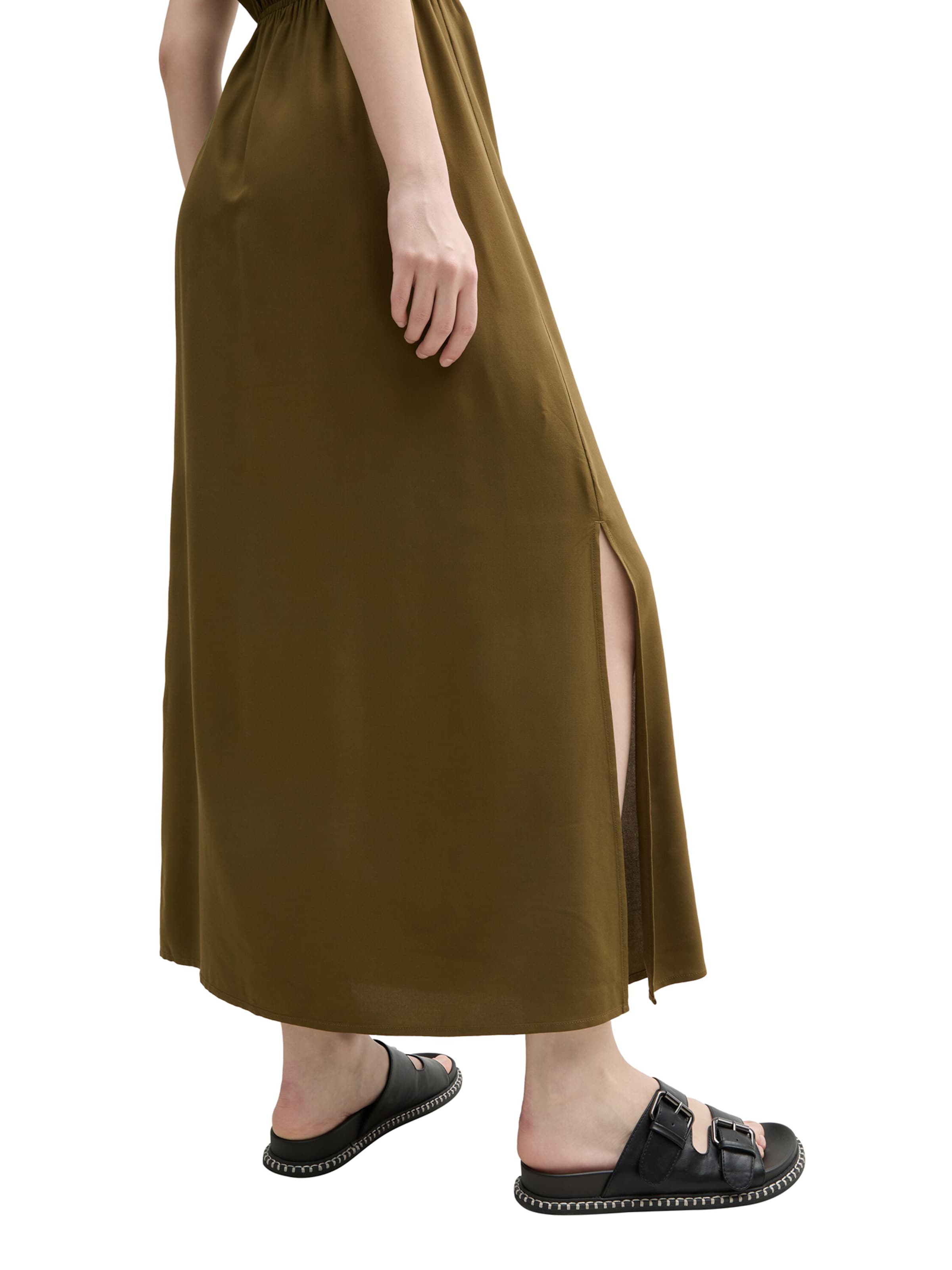 TOM TAILOR DENIM Kleid in Grün