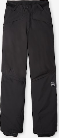 Regular Pantaloni sport de la O'NEILL pe negru: față