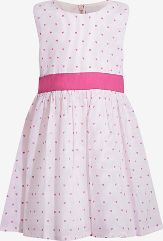 happy girls Dress in Pink: front