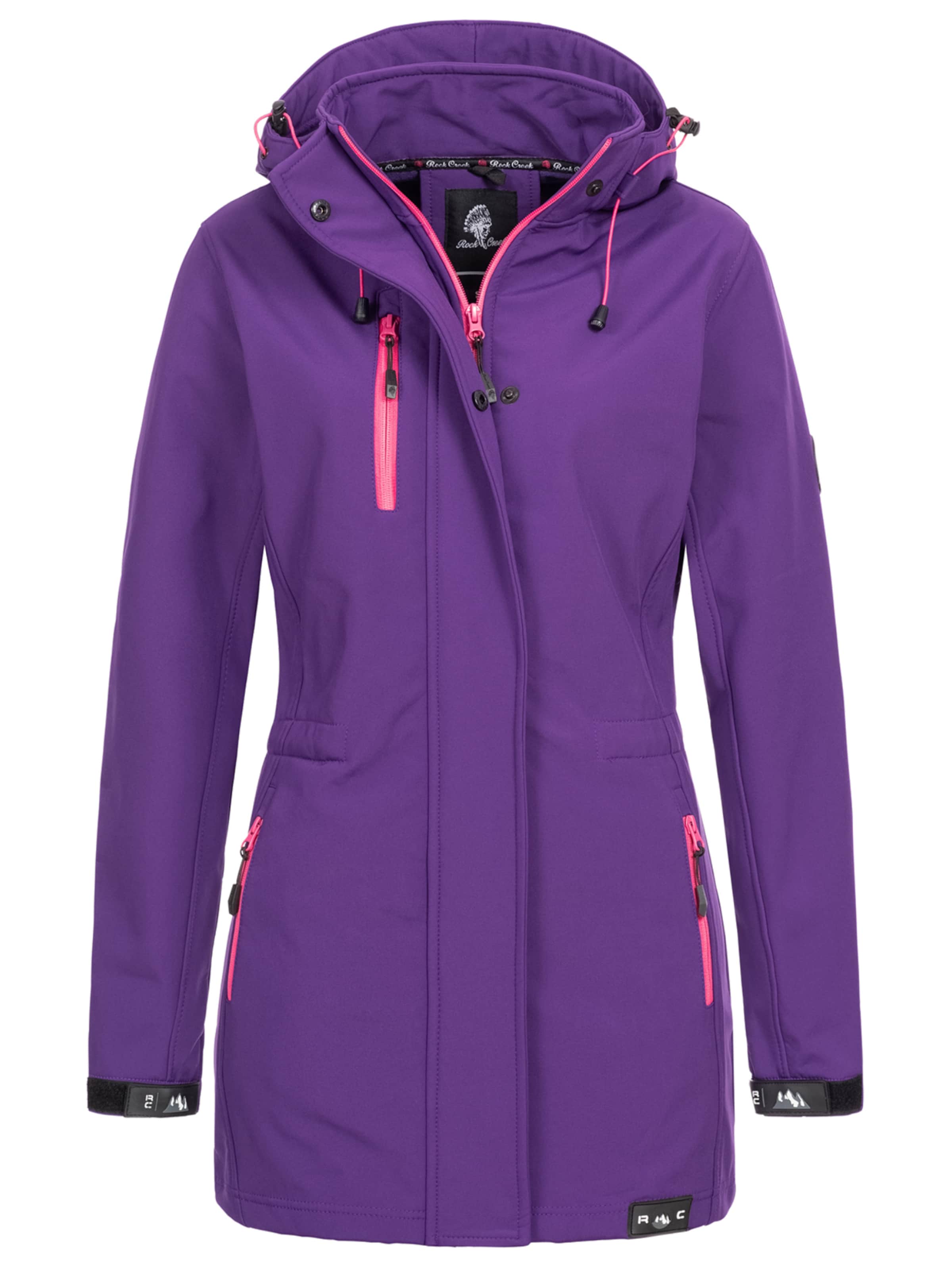 Rock Creek Outdoorjacke in Lila: Vorderseite