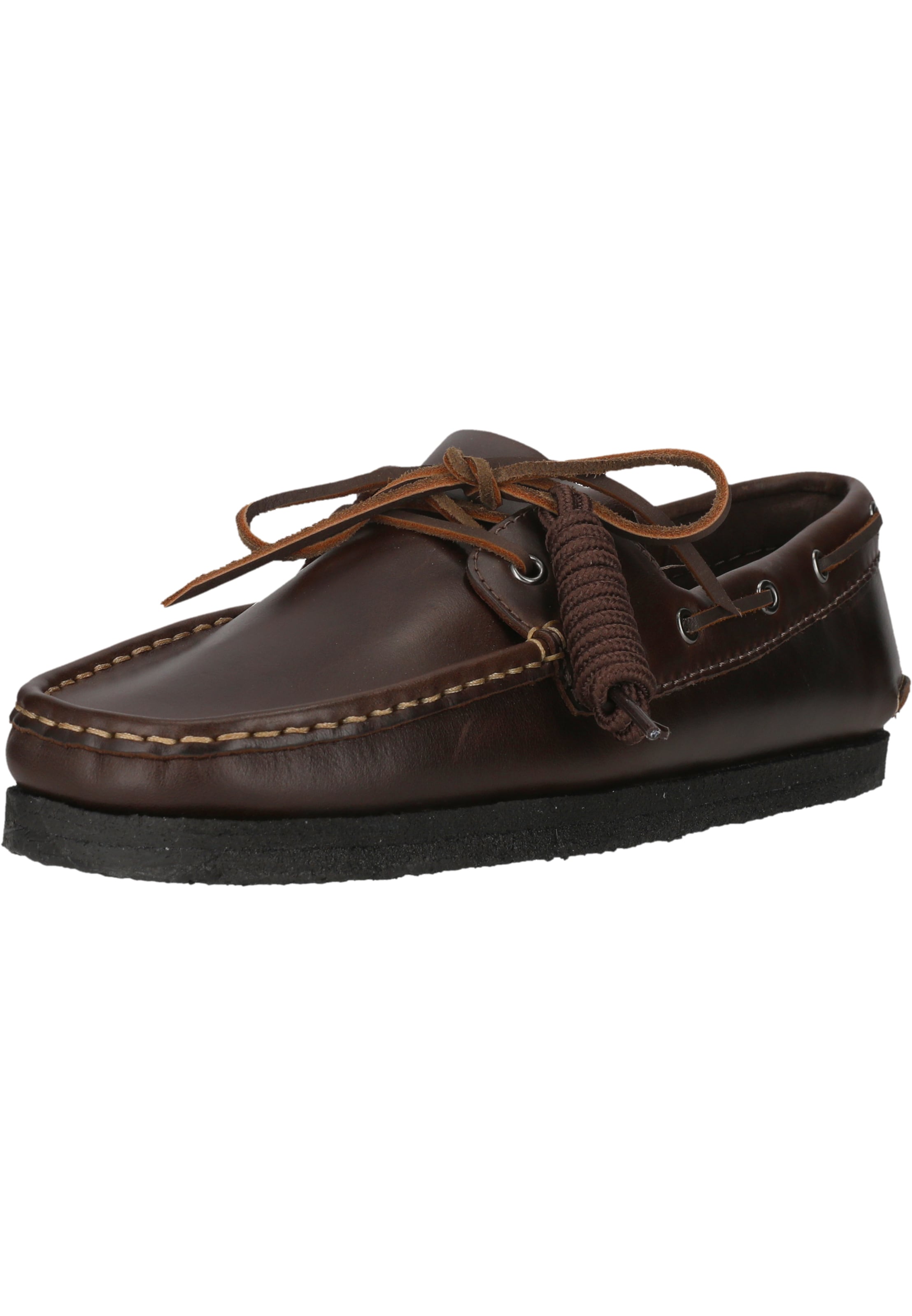 CLARKS Lace-up shoe 'Godney Boat' in Brown: front