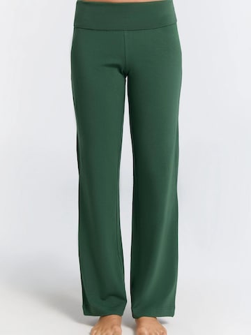Leela COTTON Pants 'Damen Bio-Baumwoll Komforthose' in Green: front