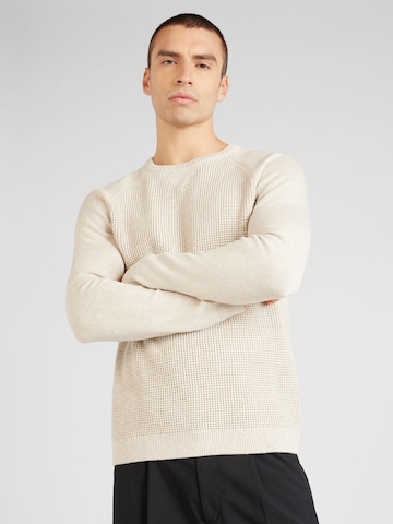 QS Sweater in Beige: front