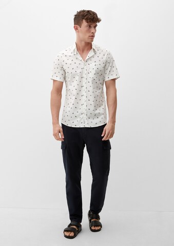 s.Oliver Slim Fit Hemd in Weiß