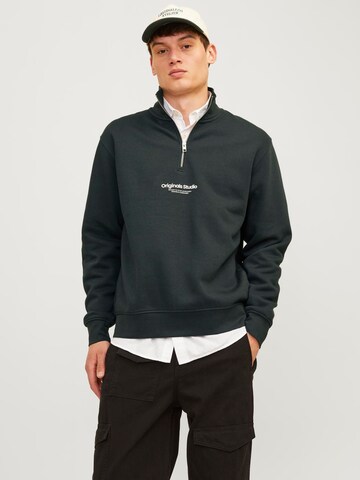 JACK & JONES Sweatshirt 'JORVesterbro ' in Groen: voorkant