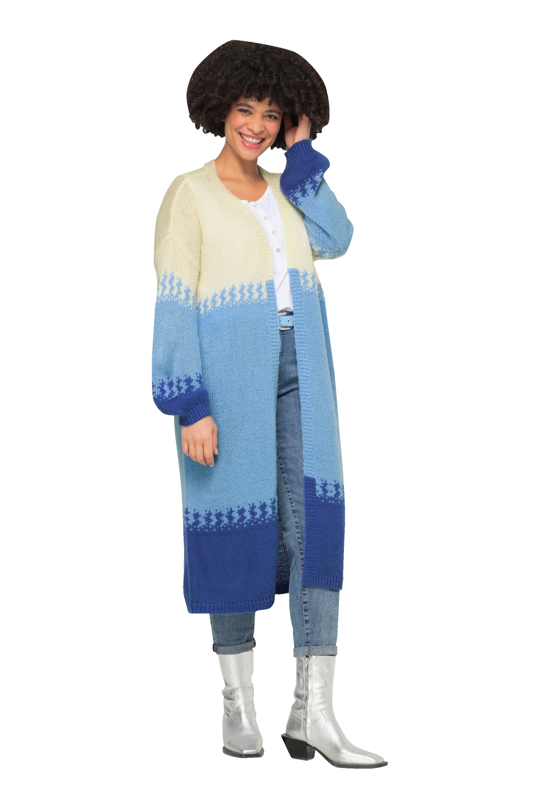 Angel of Style Knit cardigan in Blue