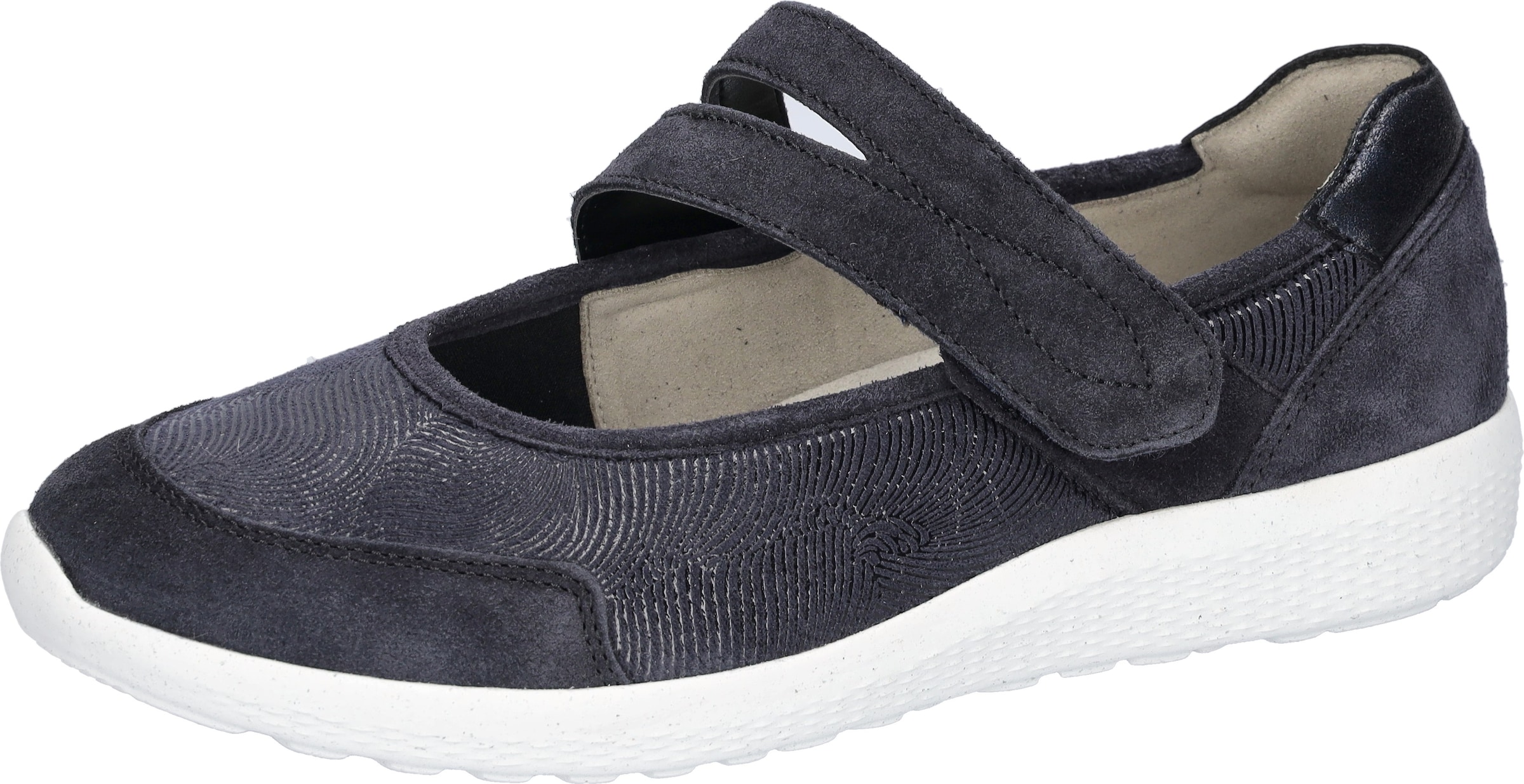 WALDLÄUFER Ballet Flats with Strap in Blue: front