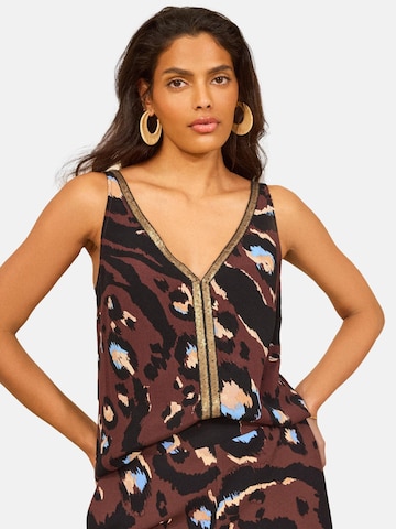 Haut love & roses en marron : devant