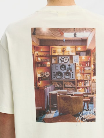 Tricou 'SLHASPEN' de la SELECTED pe bej