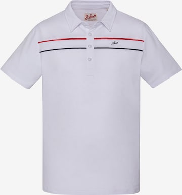 T-Shirt Schott NYC en blanc : devant