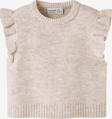 NAME IT - Jersey en beige: frente