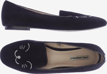 Karl Lagerfeld Flats & Loafers in 39 in Black: front