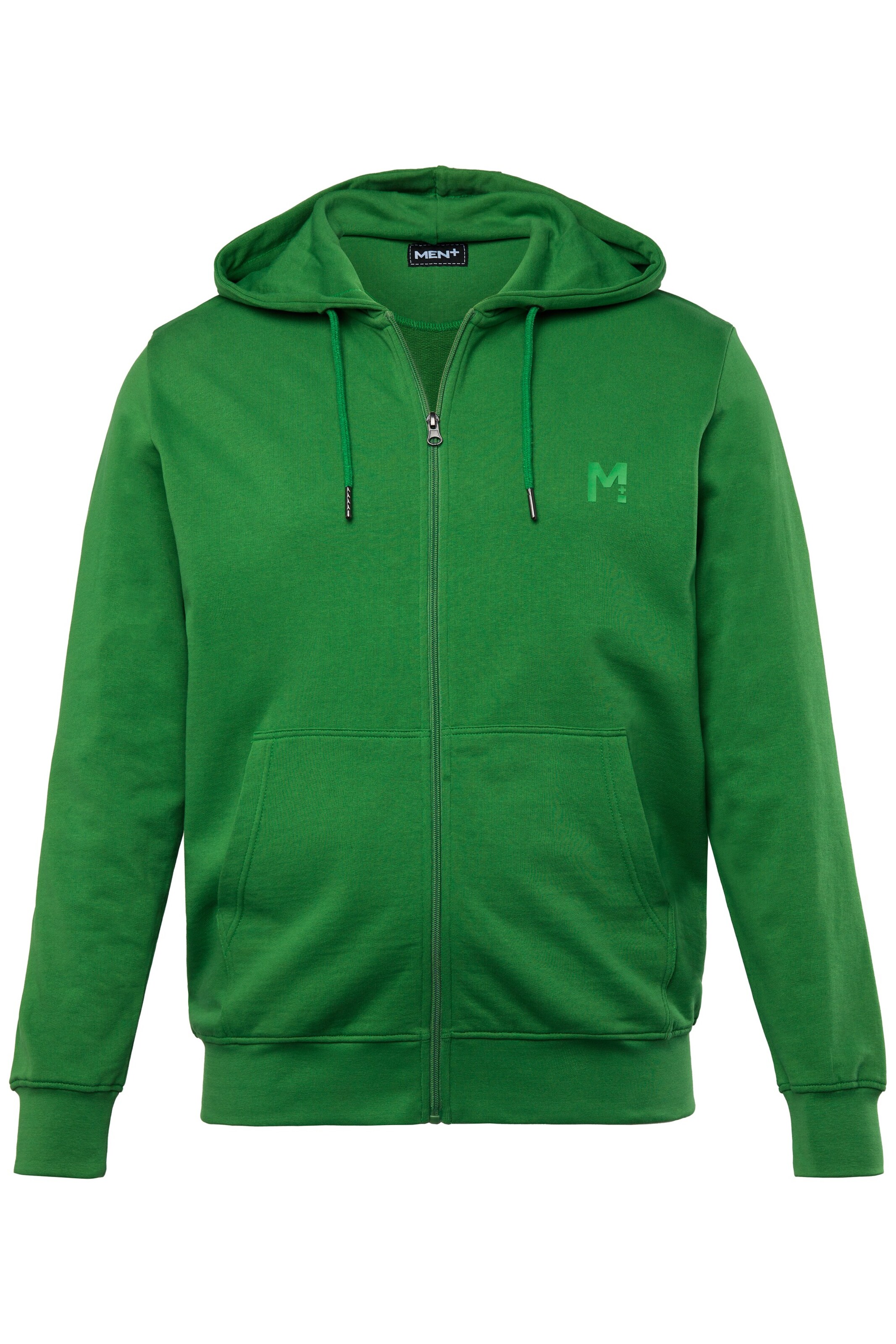 Men Plus Sweatshirt in Grün: Vorderseite