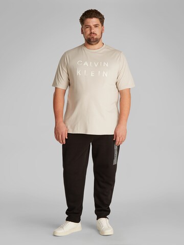 Calvin Klein Big & Tall Футболка в Бежевый
