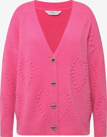 Studio Untold Knit Cardigan in Pink: front