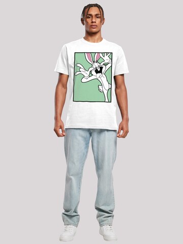 T-Shirt 'Looney Tunes Bugs Bunny' F4NT4STIC en blanc