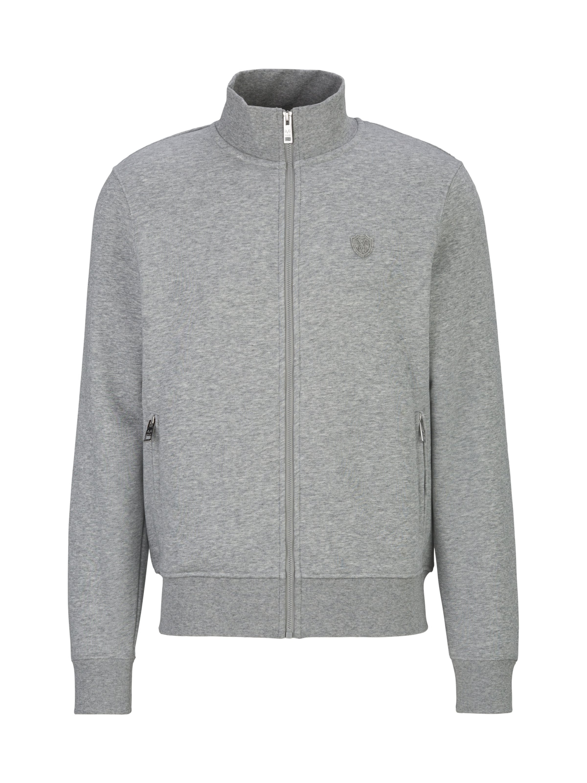 Veste de survêtement 'Zaan' 19V69 ITALIA en gris : devant