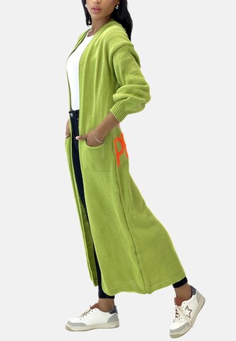 Elara Knitted coat in Green