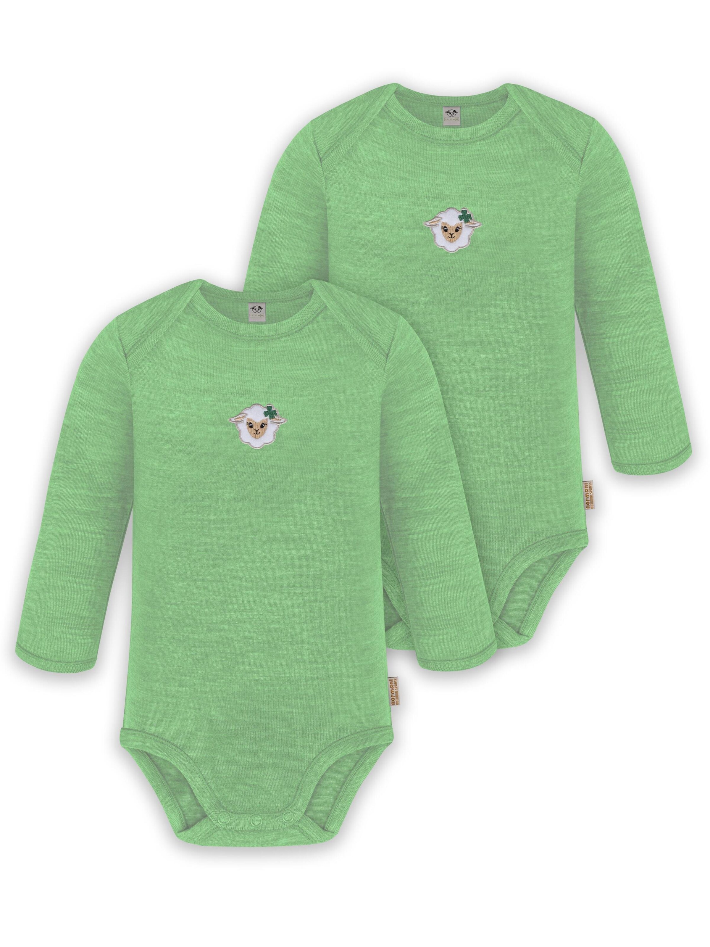 Barboteuse / body 'Auckland' normani en vert : devant