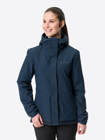 VAUDE Outdoor Jacket in Blue: front