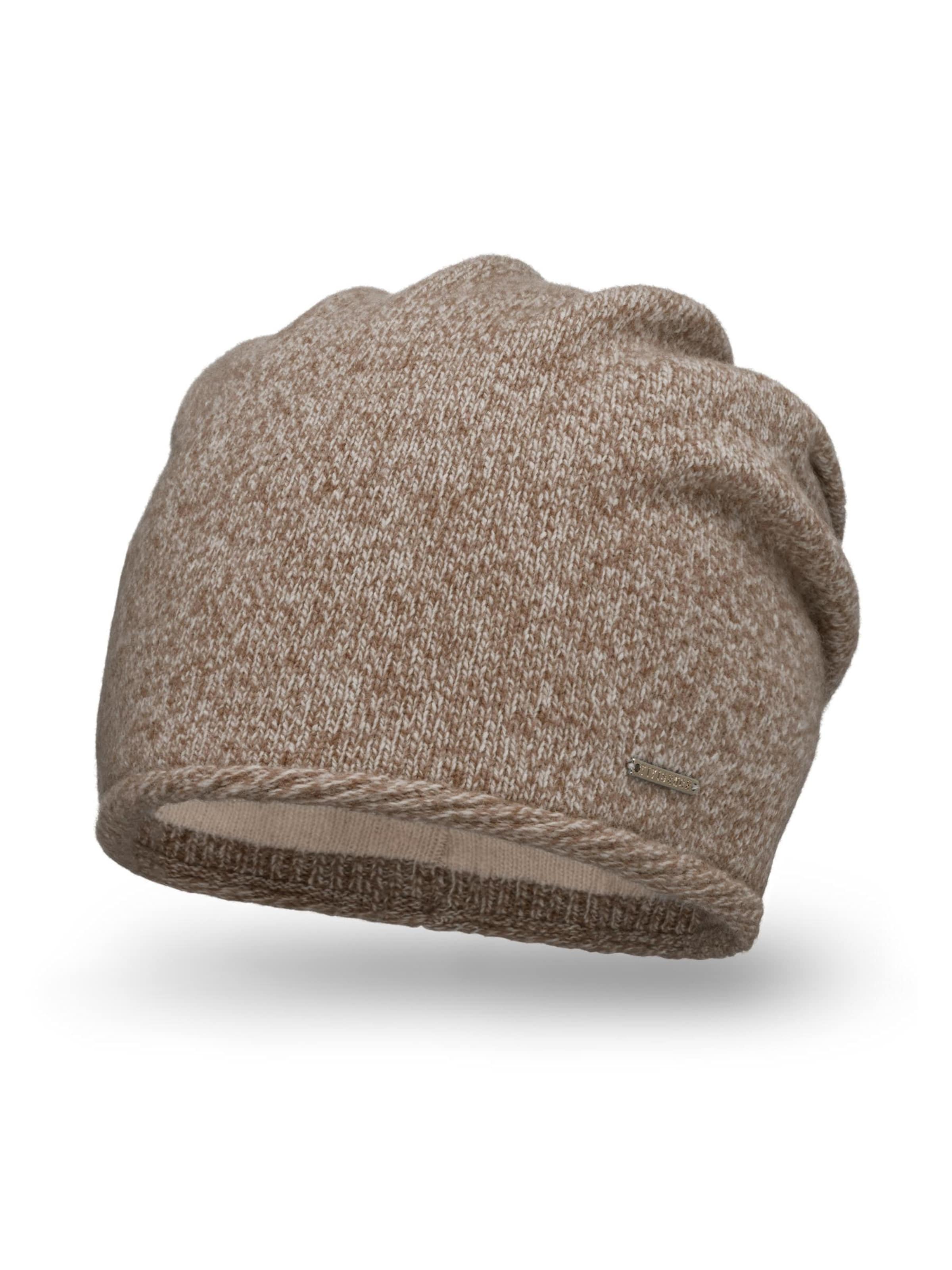 Vivisence Beanie '7087' in Beige: front